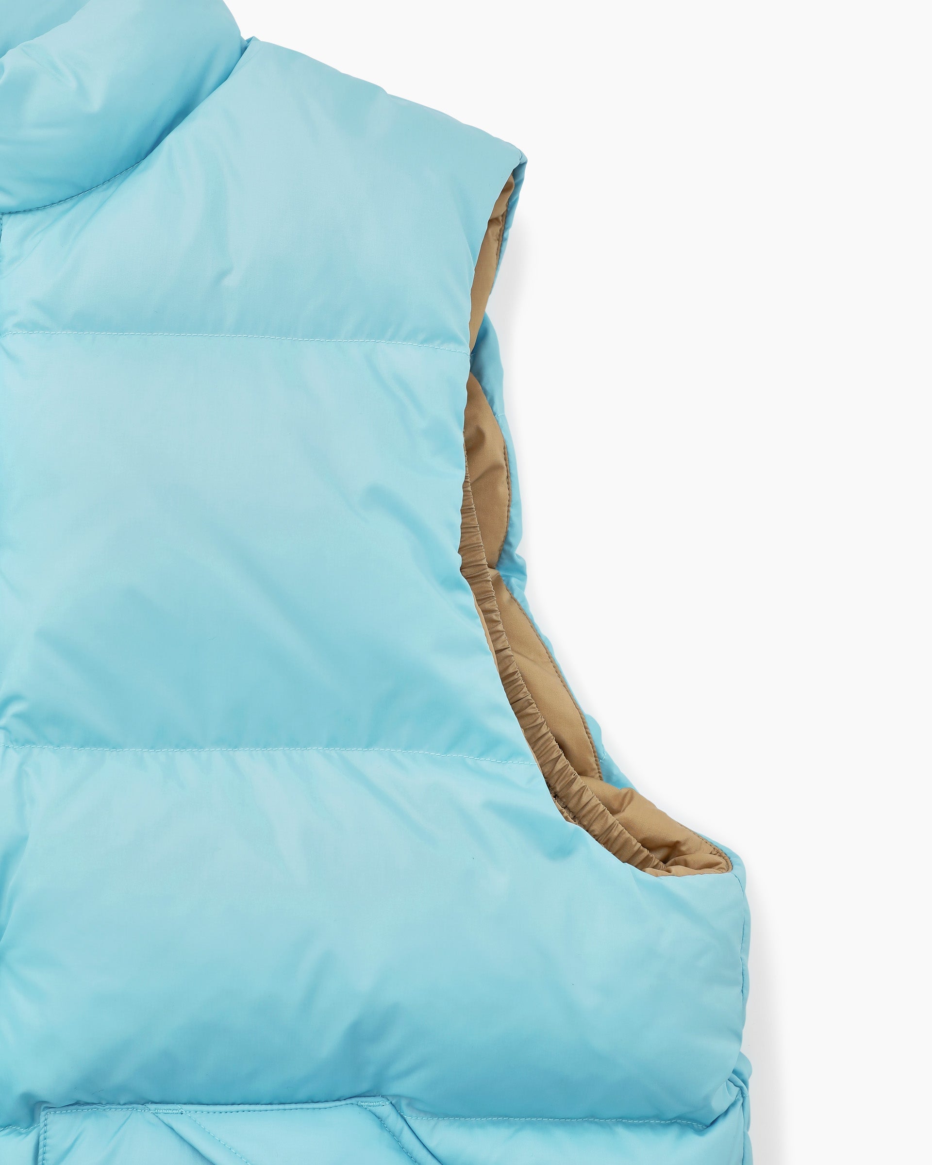 Khakis - Snowfield Down Vest (Sky) product image 3 | TRAB K-Fashion Australia