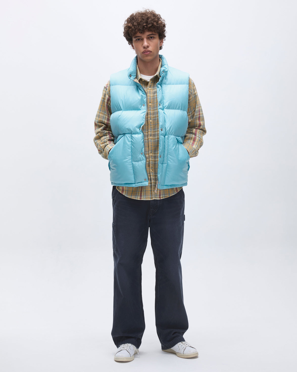 Khakis - Snowfield Down Vest (Sky) product image 9 | TRAB K-Fashion Australia