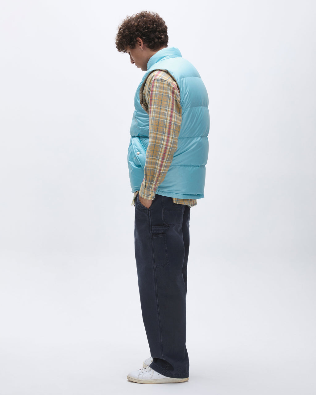 Khakis - Snowfield Down Vest (Sky) product image 8 | TRAB K-Fashion Australia
