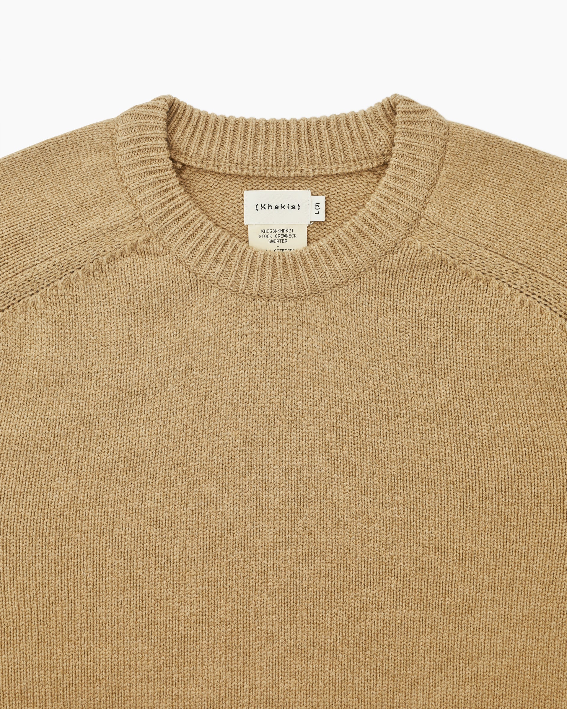 Khakis - Stock Crewneck Sweater (Camel) product image 2 | TRAB K-Fashion Australia