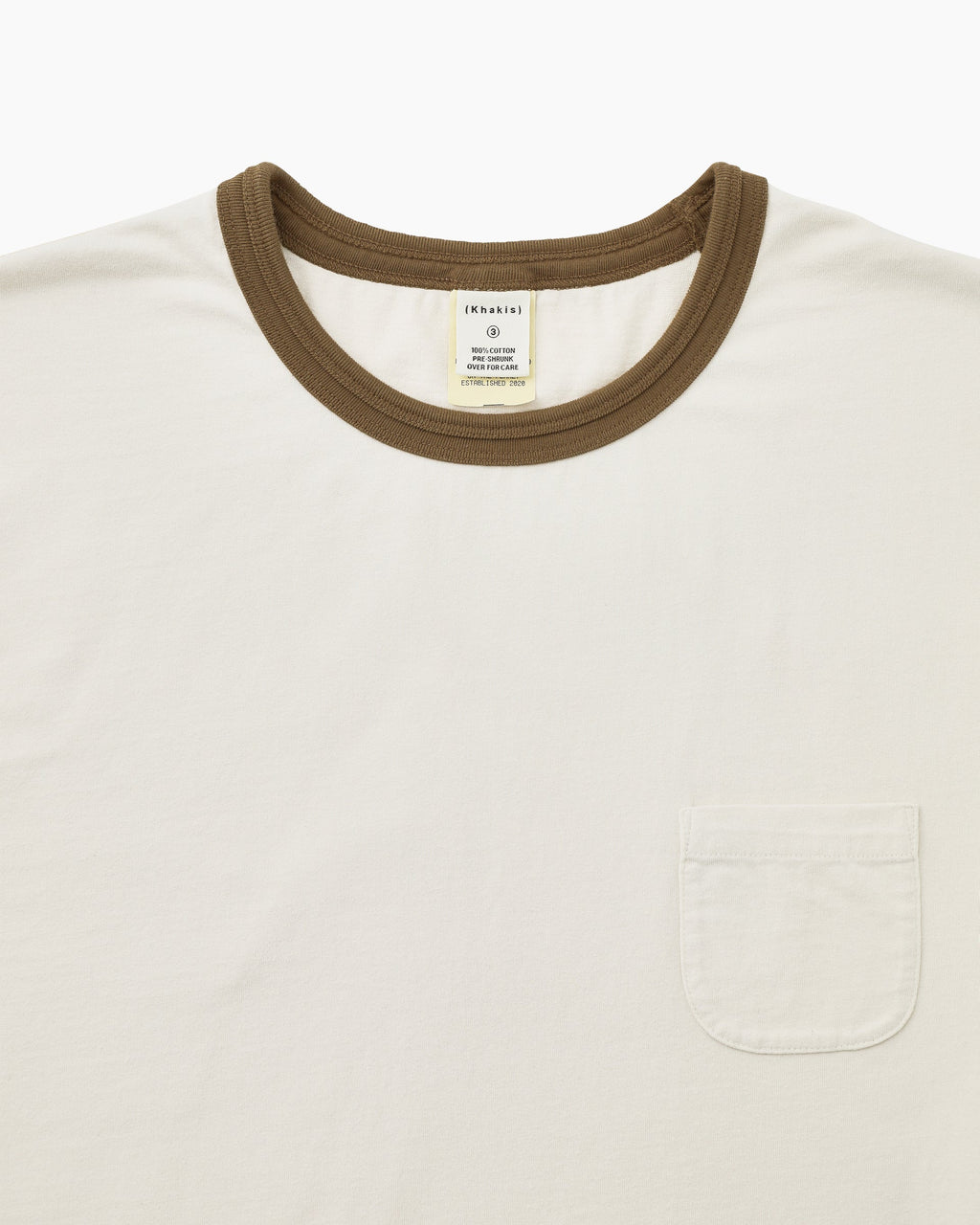 Khakis - Washed Ringer Tee (Brown) product image 2 | TRAB K-Fashion Australia