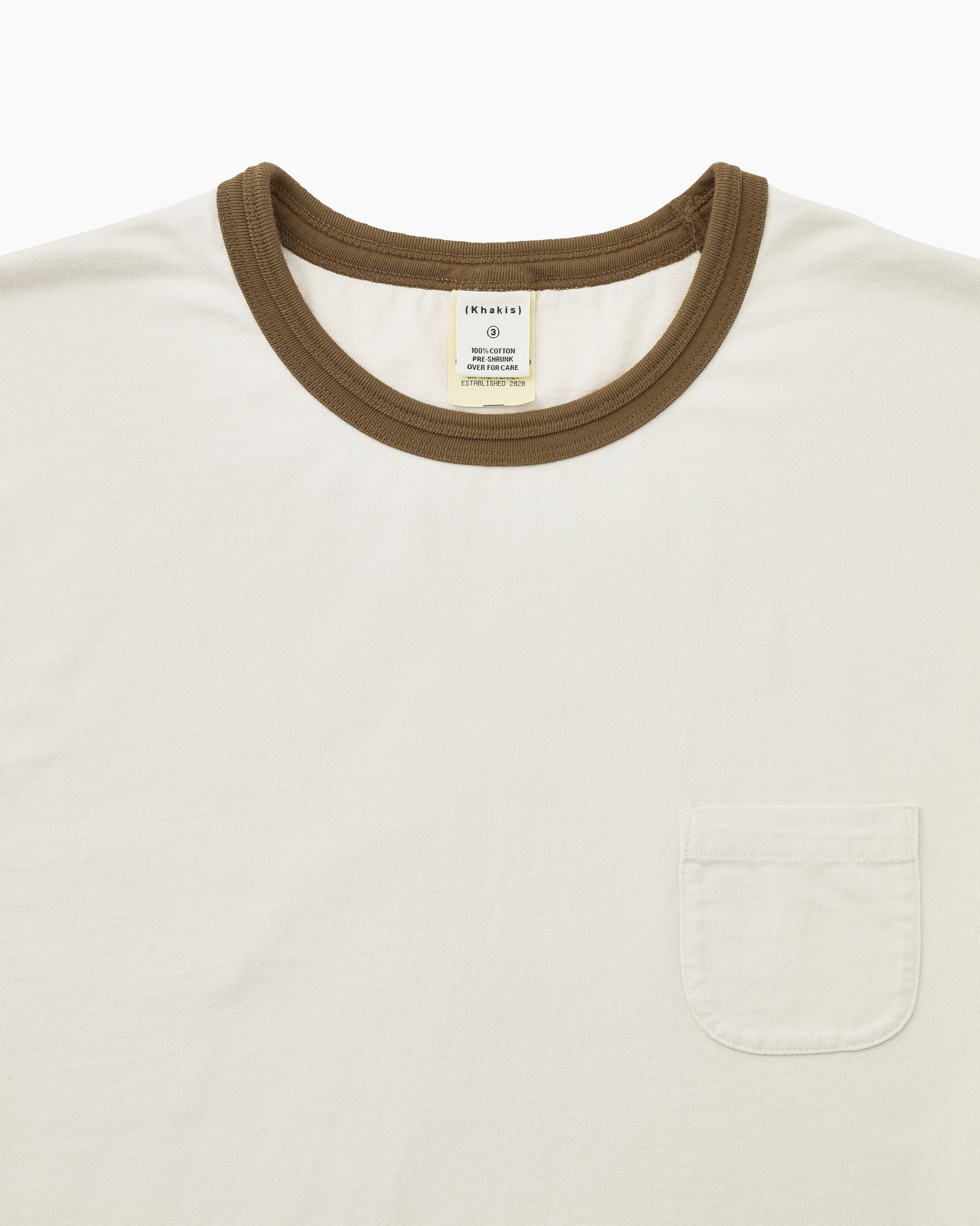 Khakis - Washed Ringer Tee (Brown) product image 2 | TRAB K-Fashion Australia