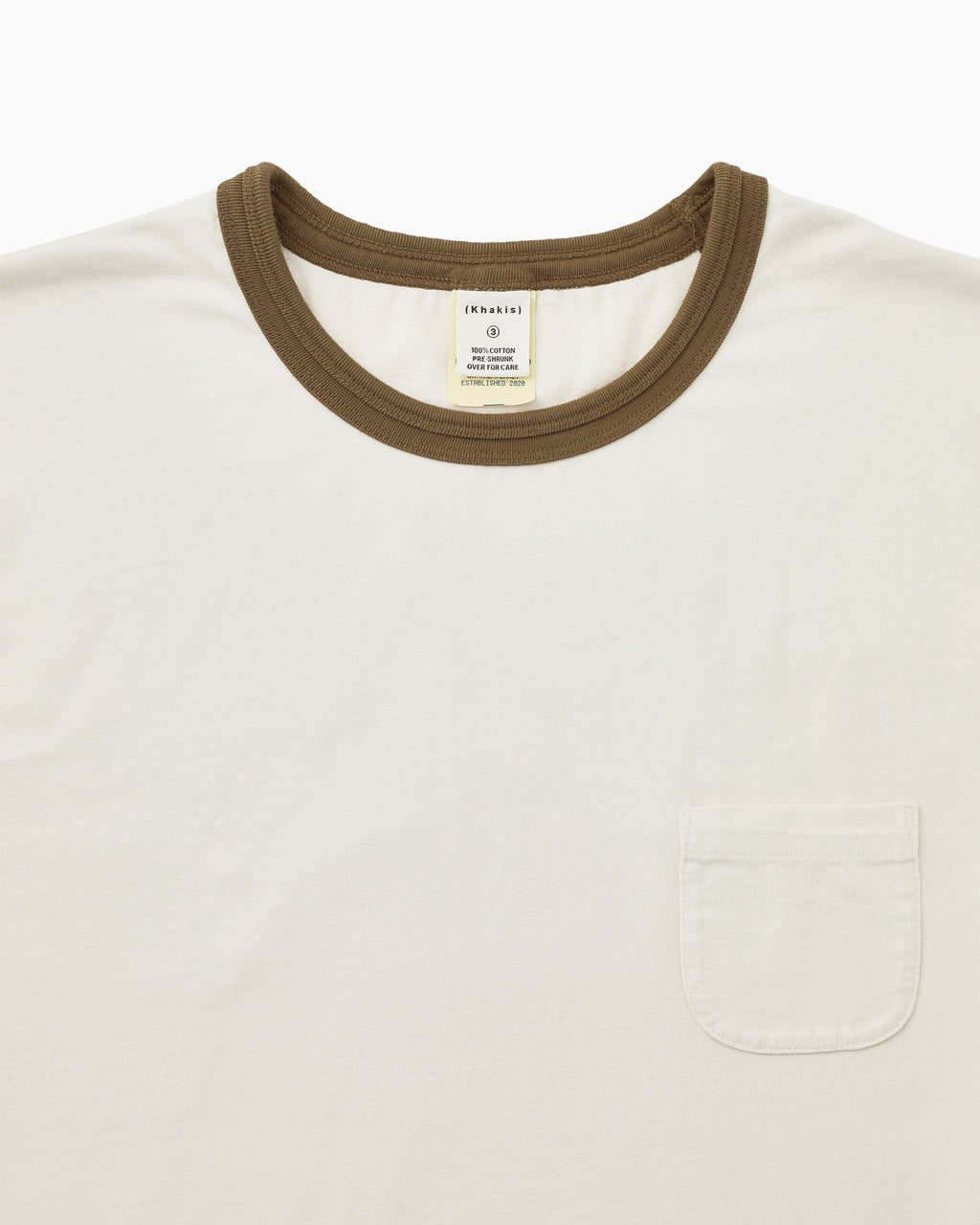 Khakis - Washed Ringer Tee (Brown) product image 2 | TRAB K-Fashion Australia
