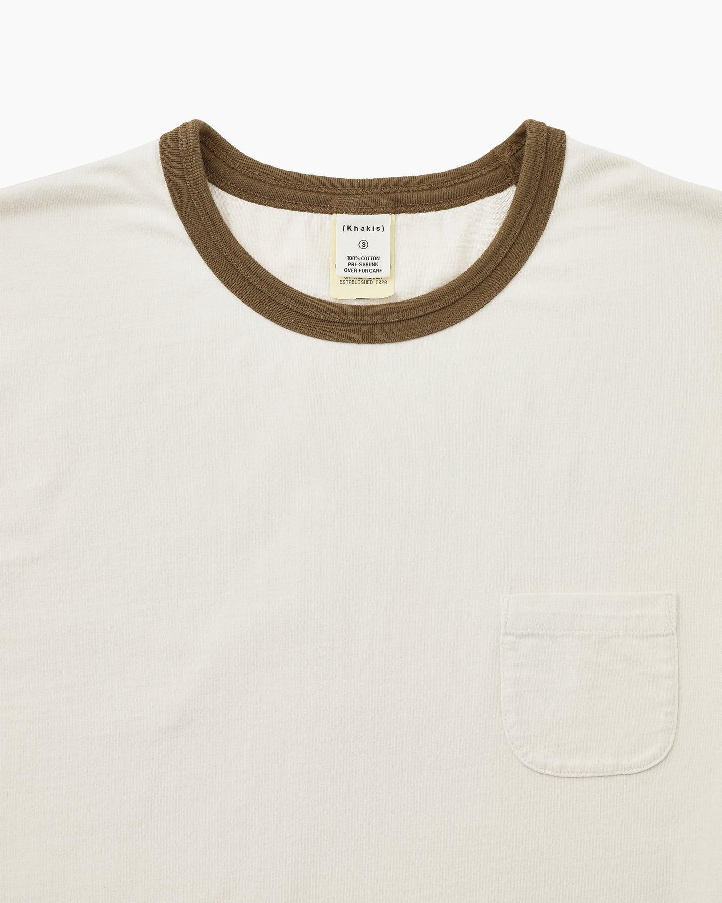 Khakis - Washed Ringer Tee (Brown) product image 2 | TRAB K-Fashion Australia