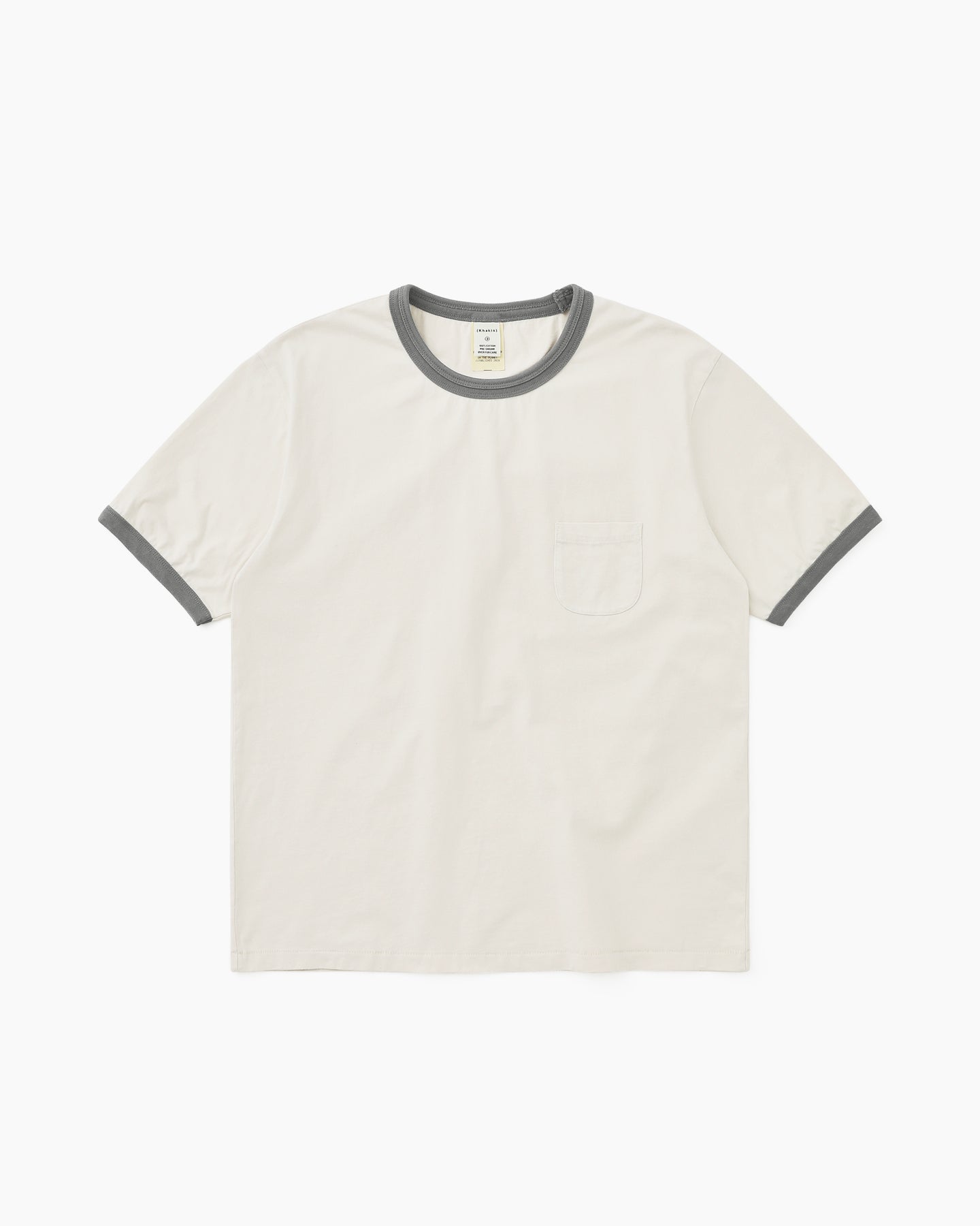 Khakis - Washed Ringer Tee (Grey) product image 1 | TRAB K-Fashion Australia