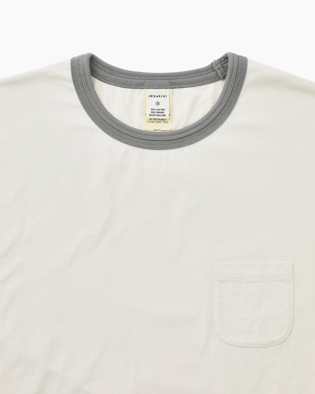 Khakis - Washed Ringer Tee (Grey) product image 2 | TRAB K-Fashion Australia