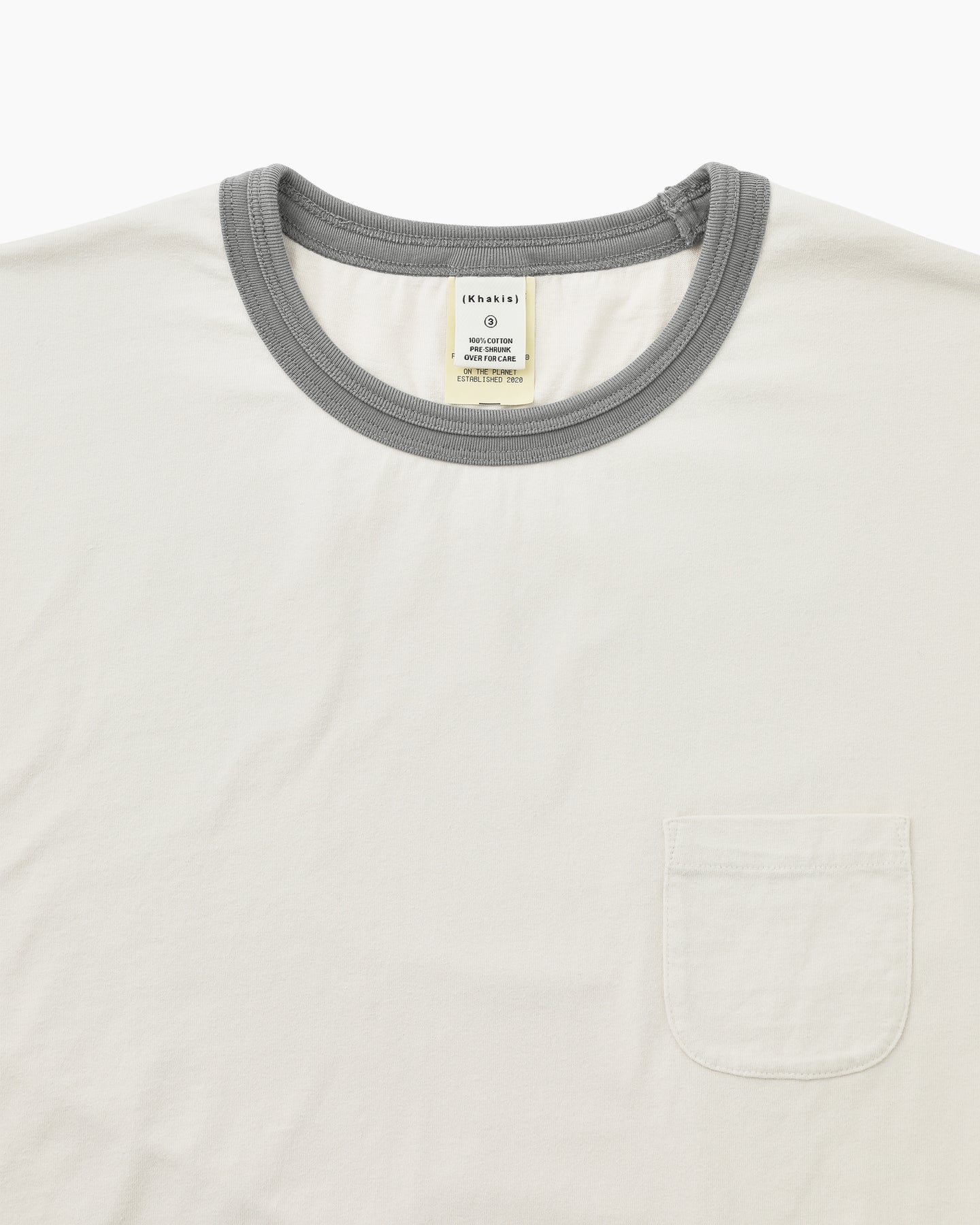 Khakis - Washed Ringer Tee (Grey) product image 2 | TRAB K-Fashion Australia