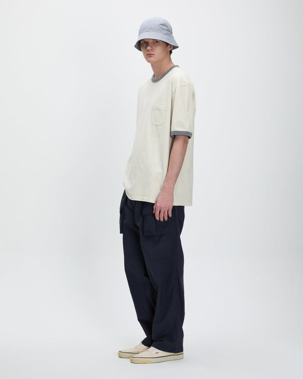 Khakis - Washed Ringer Tee (Grey) product image 4 | TRAB K-Fashion Australia