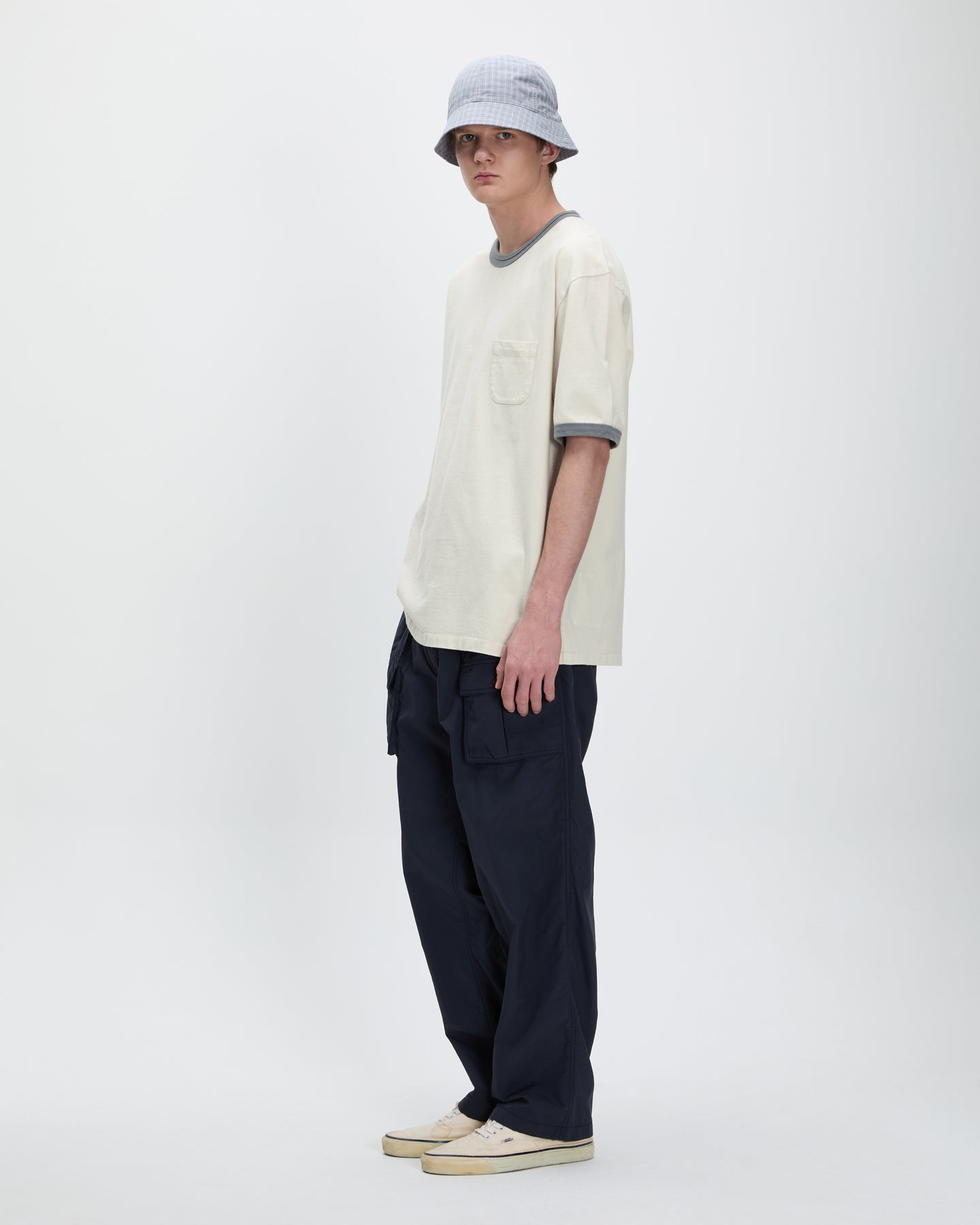 Khakis - Washed Ringer Tee (Grey) product image 4 | TRAB K-Fashion Australia