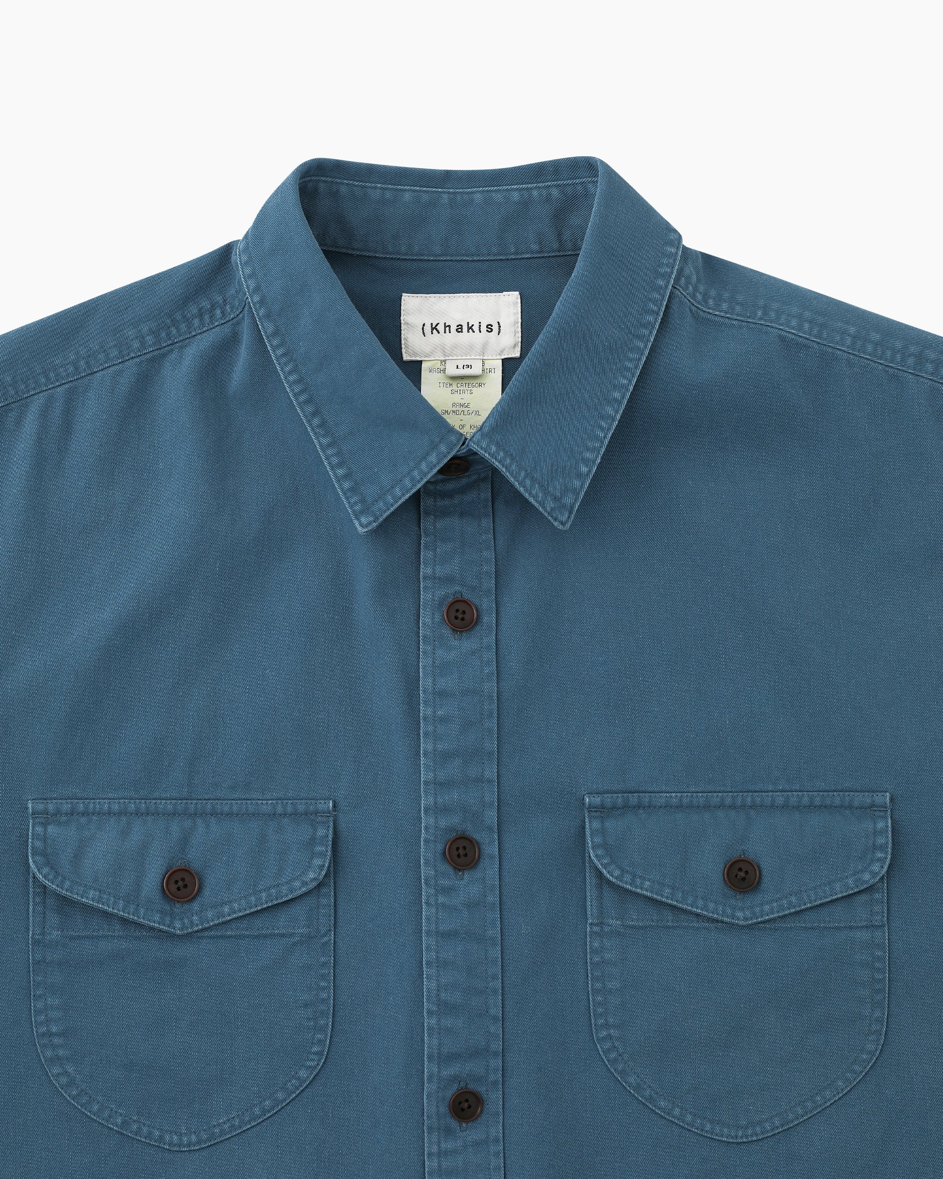 Khakis - Washed Scout Shirt (Slate Blue) product image 2 | TRAB K-Fashion Australia