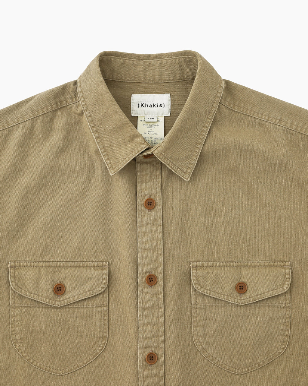 Khakis - Washed Scout Shirt (Tan) product image 2 | TRAB K-Fashion Australia