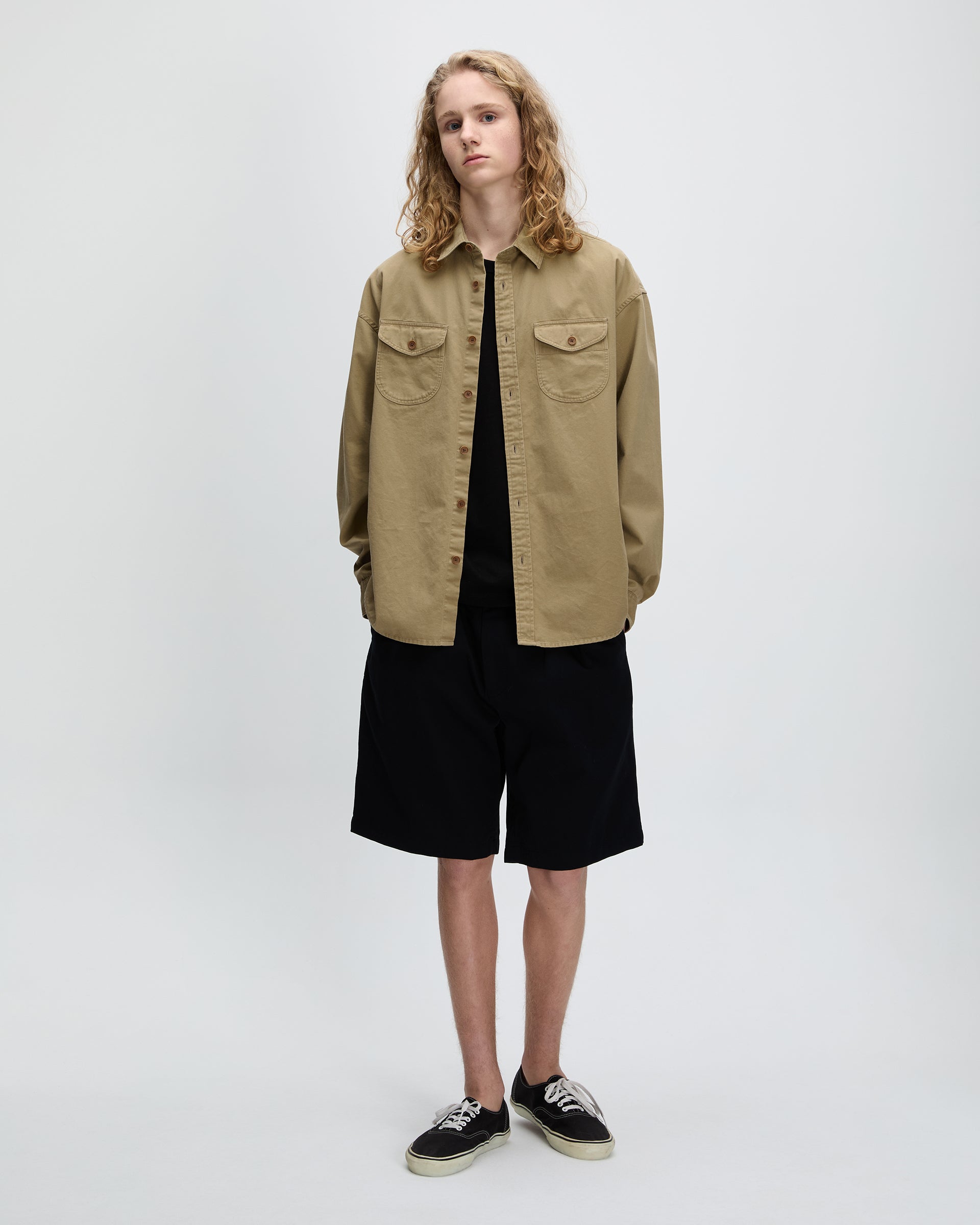 Khakis - Washed Scout Shirt (Tan) product image 7 | TRAB K-Fashion Australia