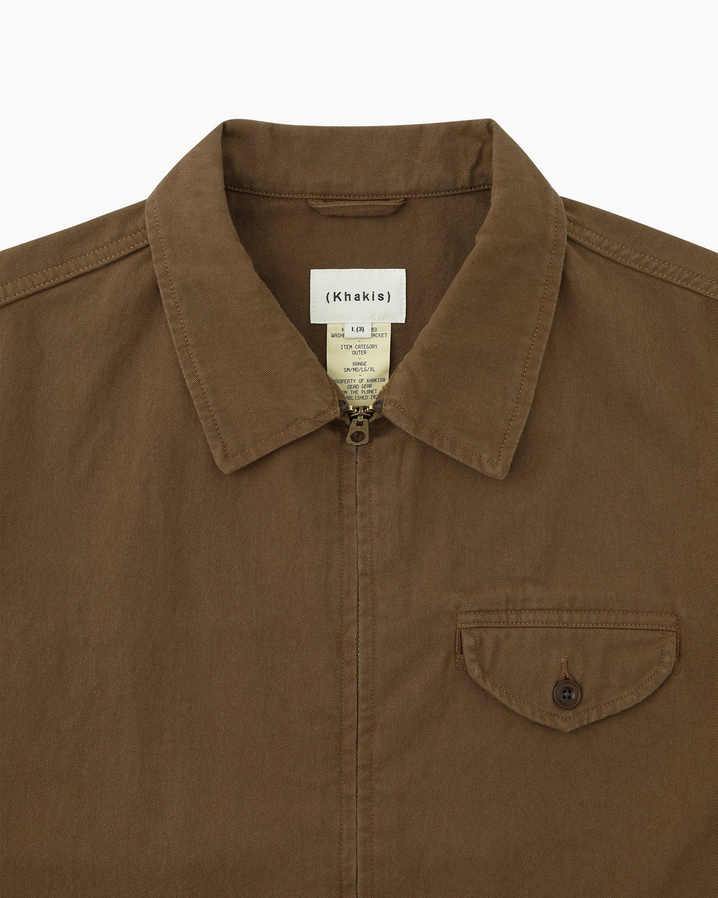 Khakis - Washed Swing Jacket (Brown) product image 2 | TRAB K-Fashion Australia