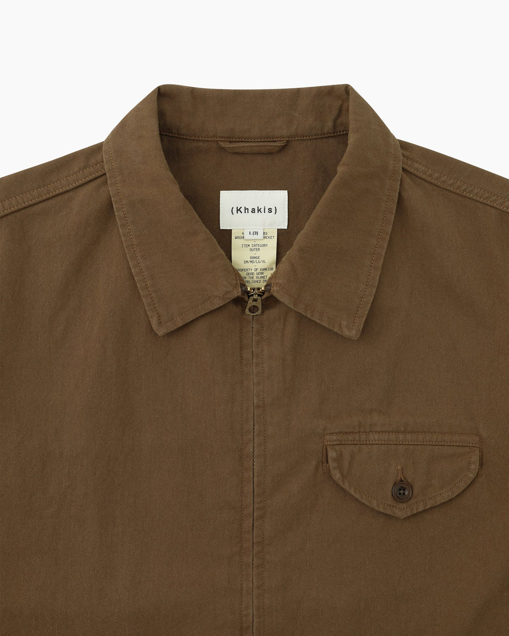 Khakis - Washed Swing Jacket (Brown) product image 2 | TRAB K-Fashion Australia