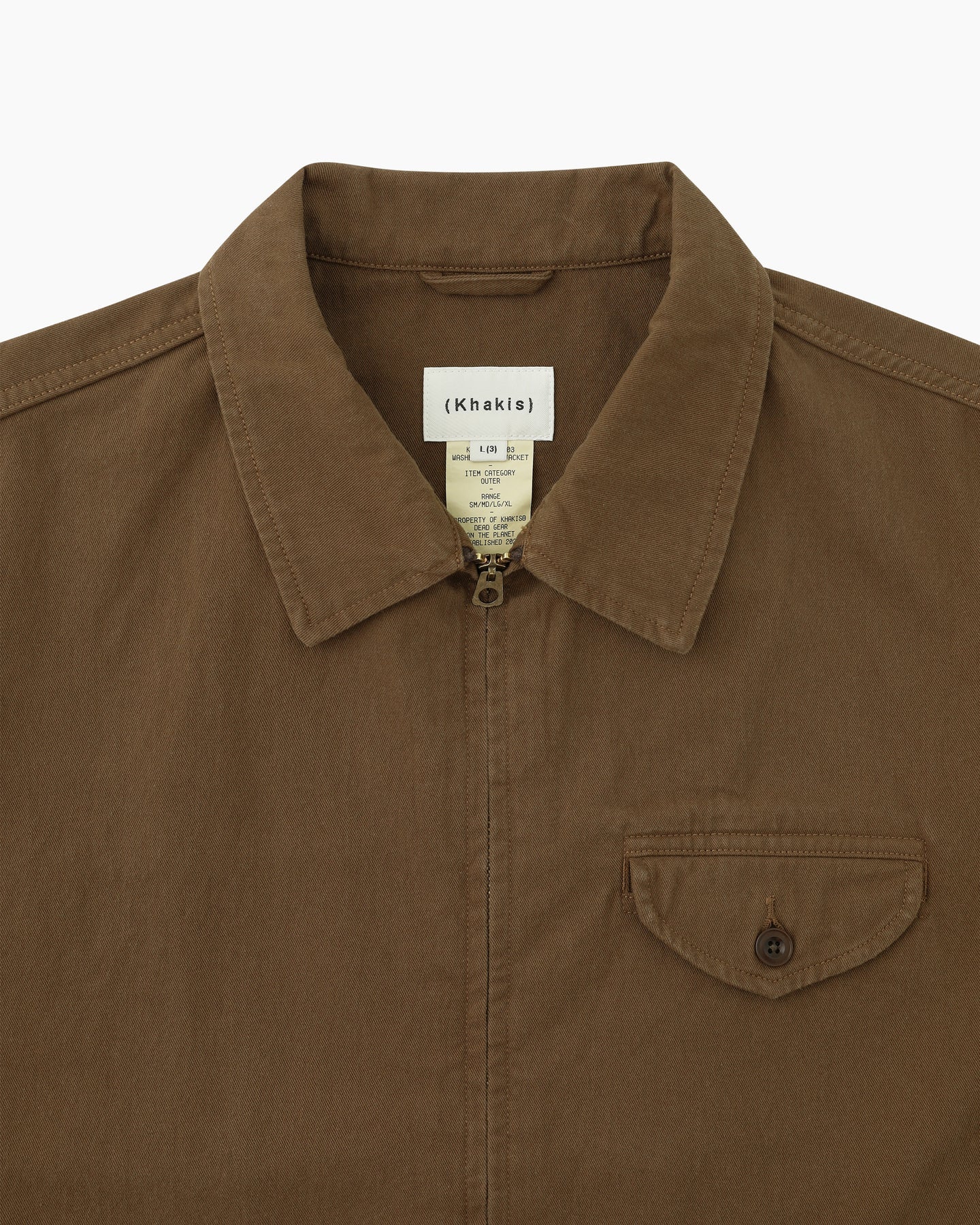 Khakis - Washed Swing Jacket (Brown) product image 2 | TRAB K-Fashion Australia