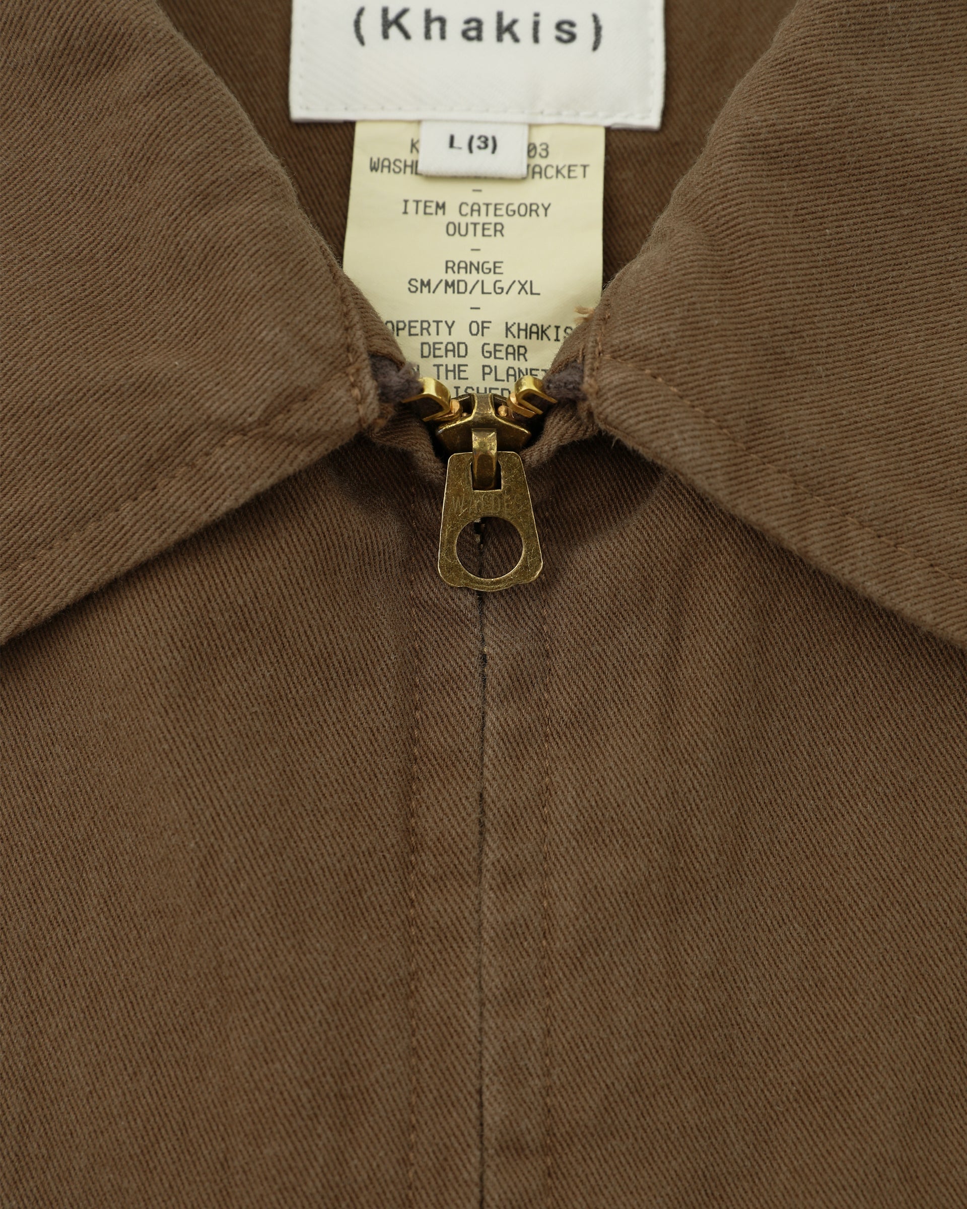 Khakis - Washed Swing Jacket (Brown) product image 3 | TRAB K-Fashion Australia