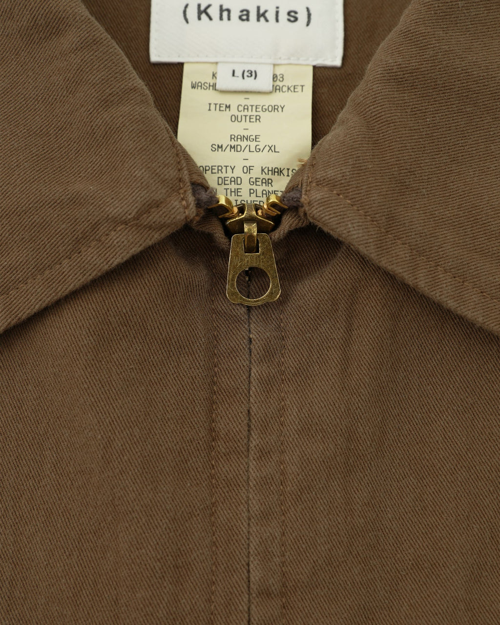 Khakis - Washed Swing Jacket (Brown) product image 3 | TRAB K-Fashion Australia