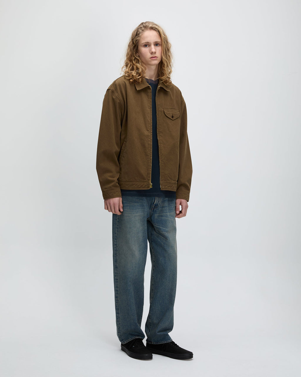 Khakis - Washed Swing Jacket (Brown) product image 7 | TRAB K-Fashion Australia