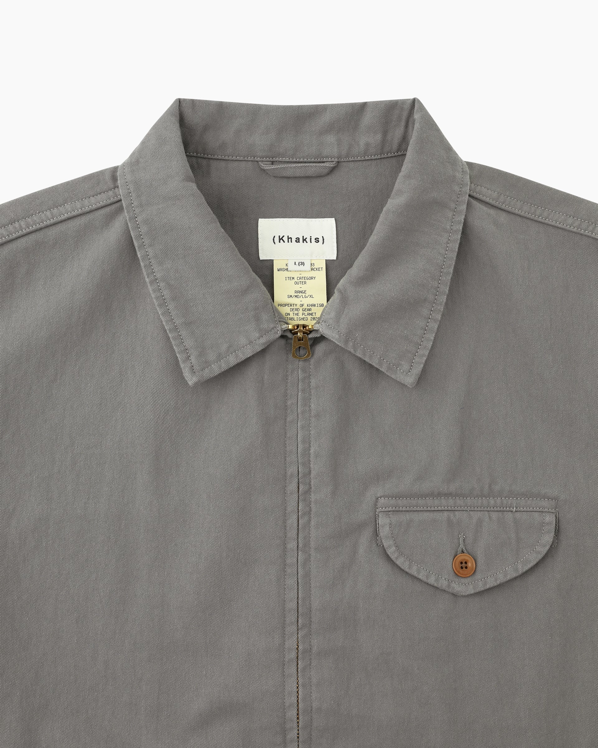 Khakis - Washed Swing Jacket (Grey) product image 2 | TRAB K-Fashion Australia
