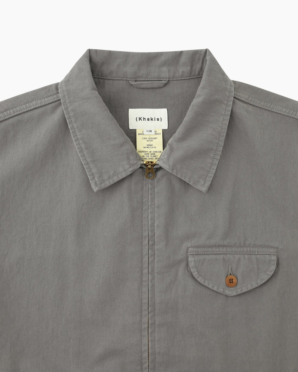 Khakis - Washed Swing Jacket (Grey) product image 2 | TRAB K-Fashion Australia