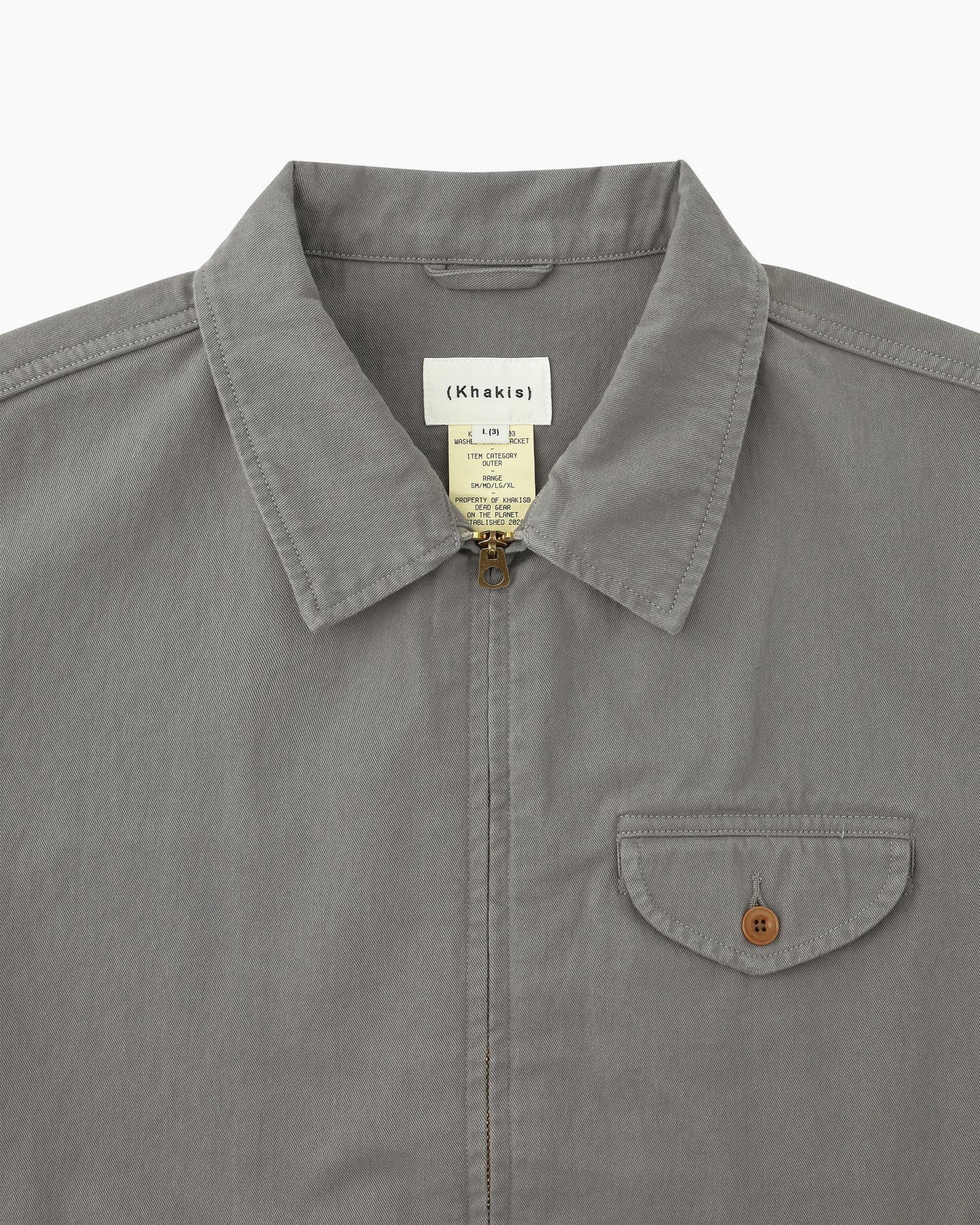 Khakis - Washed Swing Jacket (Grey) product image 2 | TRAB K-Fashion Australia