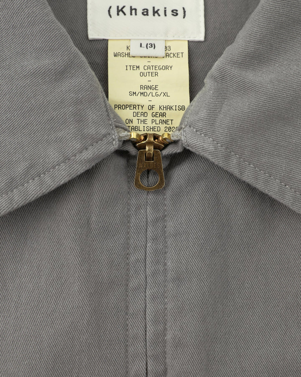 Khakis - Washed Swing Jacket (Grey) product image 3 | TRAB K-Fashion Australia