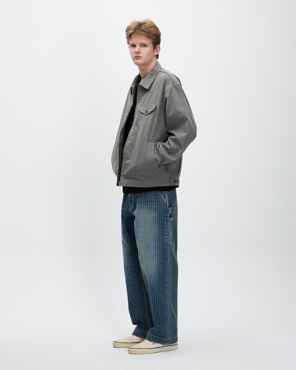 Khakis - Washed Swing Jacket (Grey) product image 7 | TRAB K-Fashion Australia