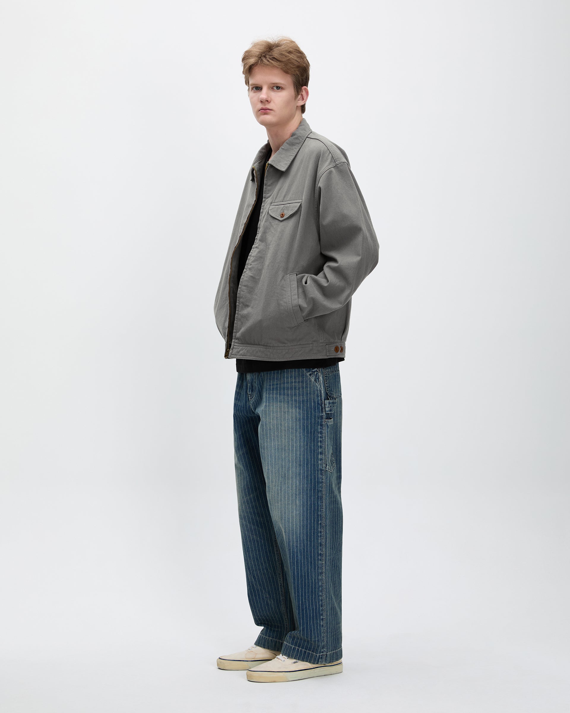 Khakis - Washed Swing Jacket (Grey) product image 7 | TRAB K-Fashion Australia