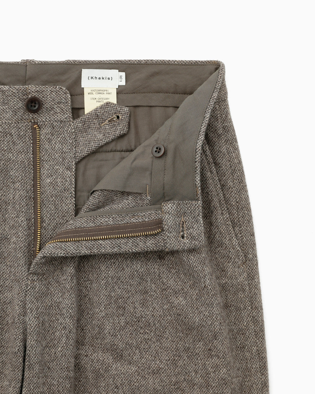 Khakis - Wool Common Pant (Brown) product image 4 | TRAB K-Fashion Australia
