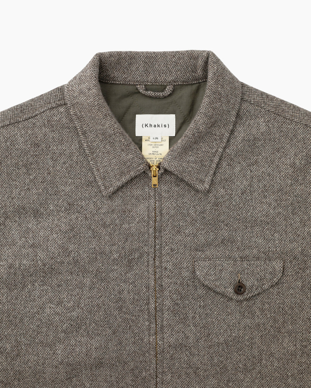 Khakis - Wool Swing Jacket (Brown) product image 2 | TRAB K-Fashion Australia