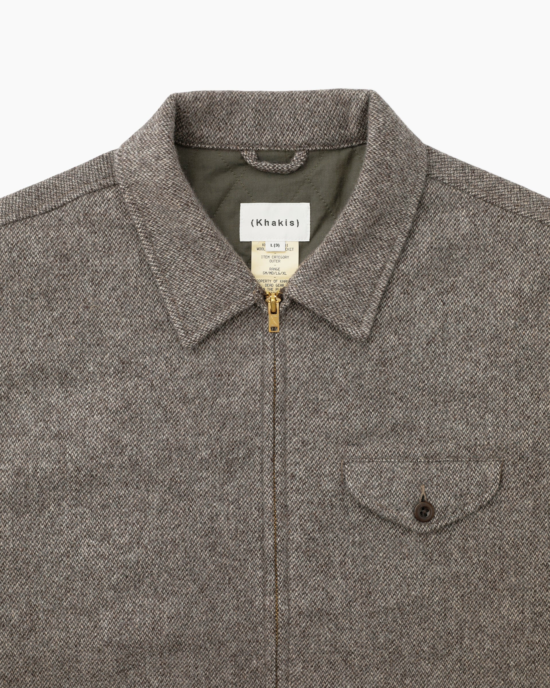 Khakis - Wool Swing Jacket (Brown) product image 2 | TRAB K-Fashion Australia