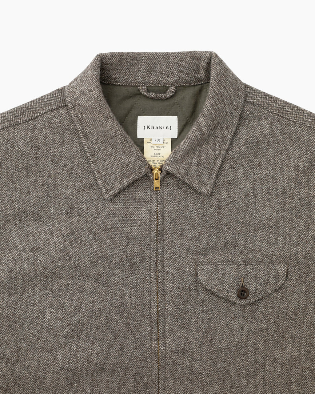 Khakis - Wool Swing Jacket (Brown) product image 2 | TRAB K-Fashion Australia