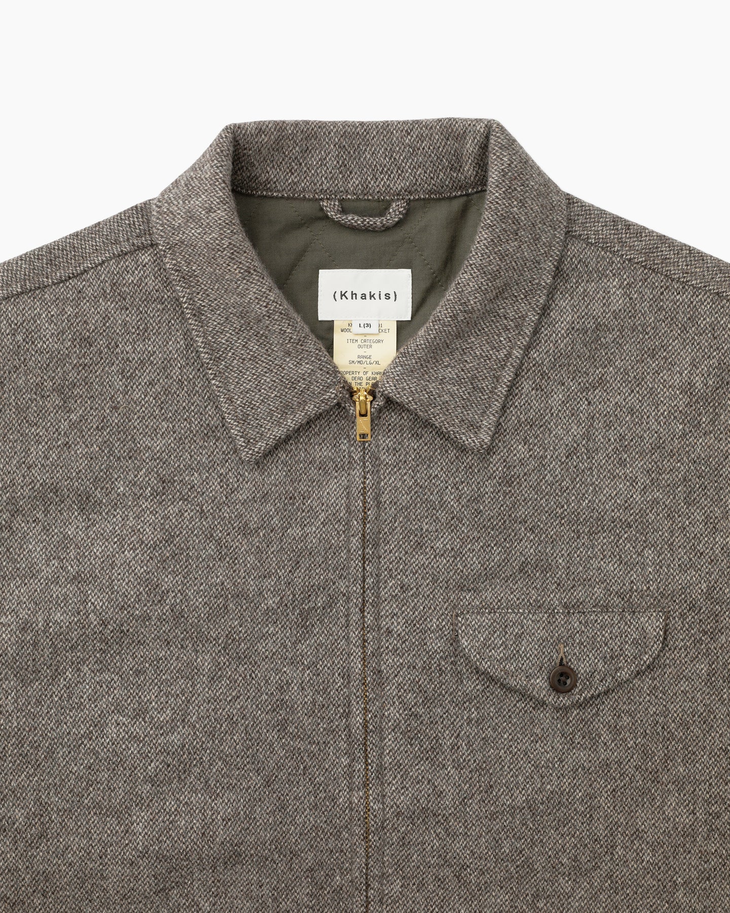 Khakis - Wool Swing Jacket (Brown) product image 2 | TRAB K-Fashion Australia
