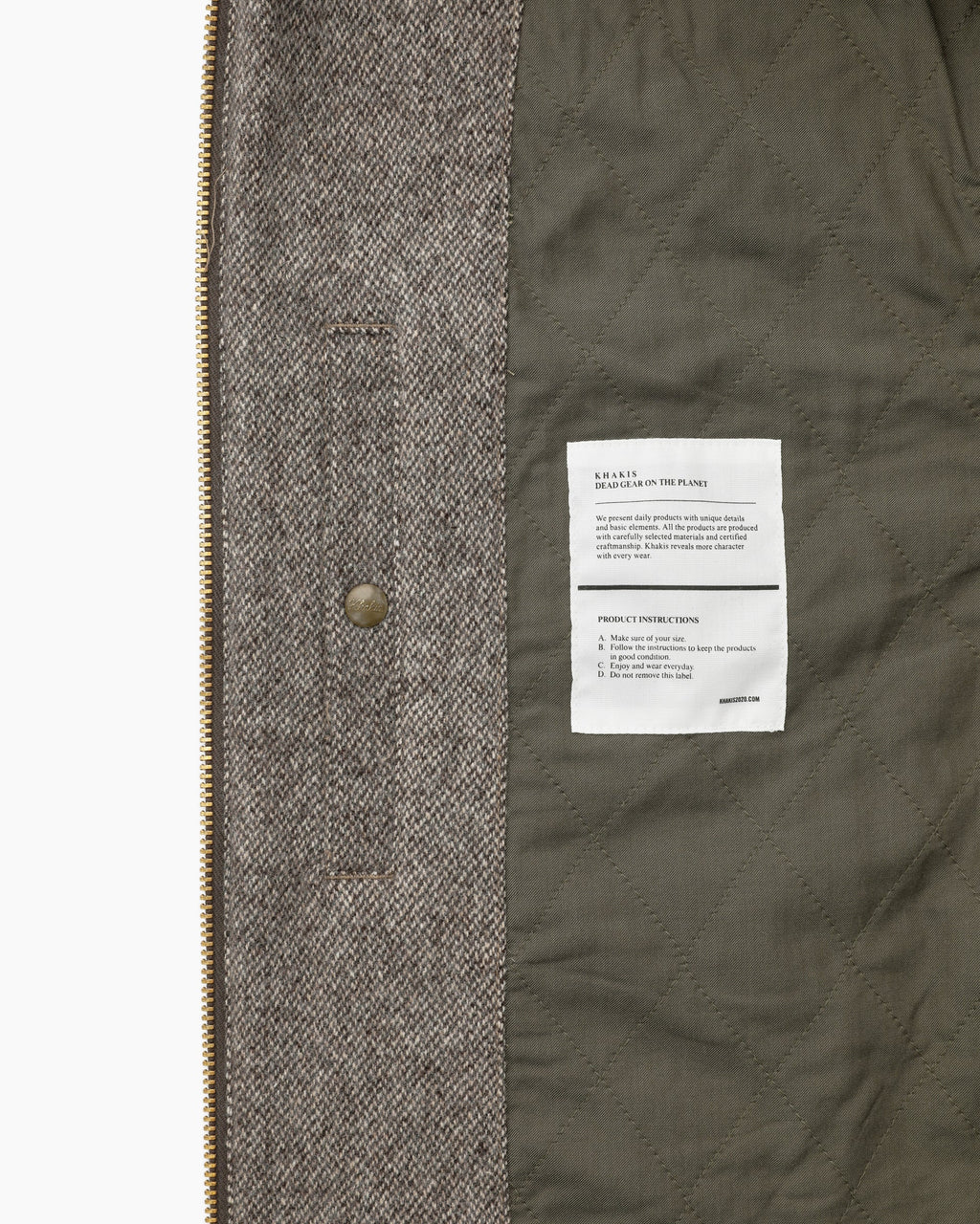 Khakis - Wool Swing Jacket (Brown) product image 3 | TRAB K-Fashion Australia