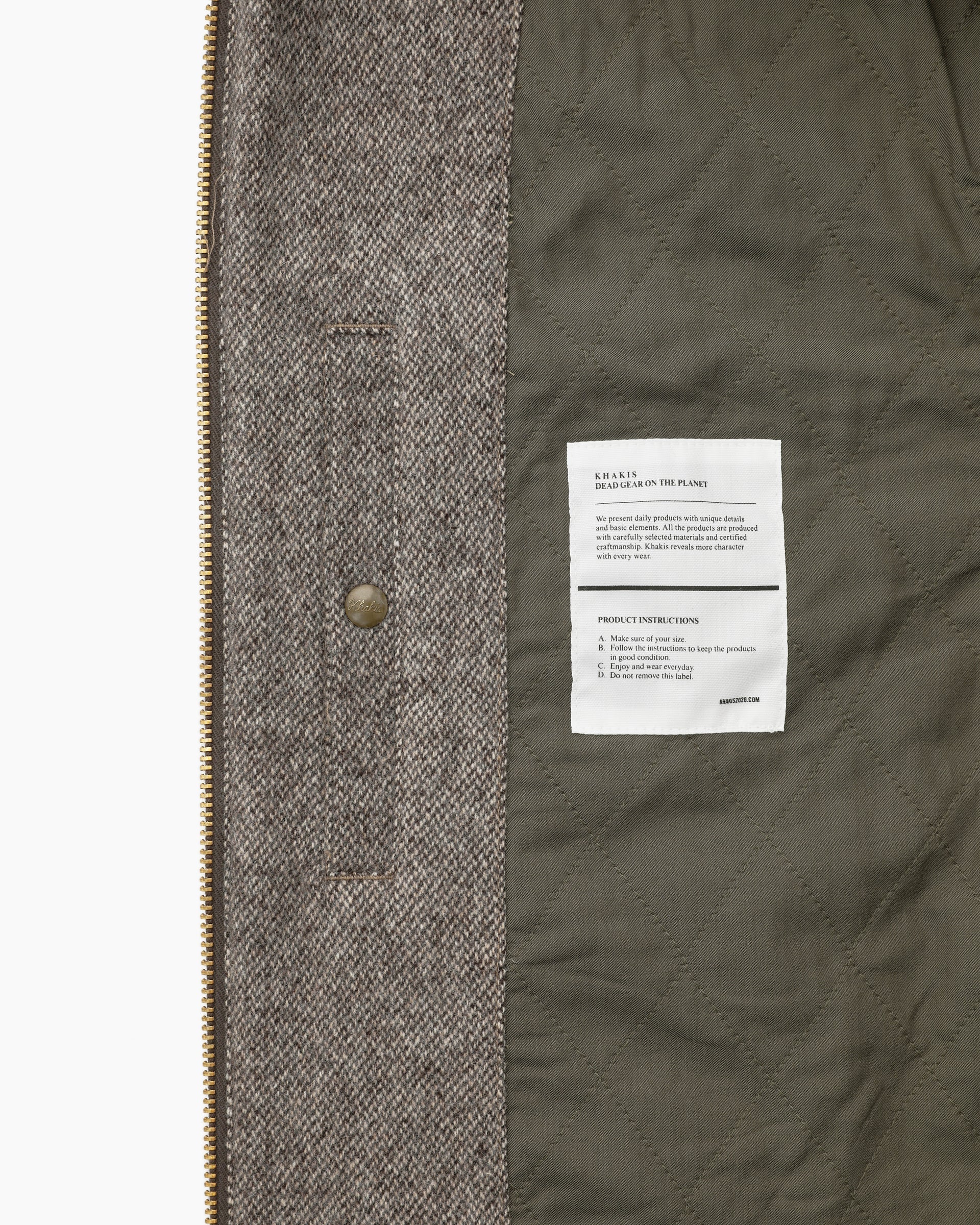 Khakis - Wool Swing Jacket (Brown) product image 3 | TRAB K-Fashion Australia