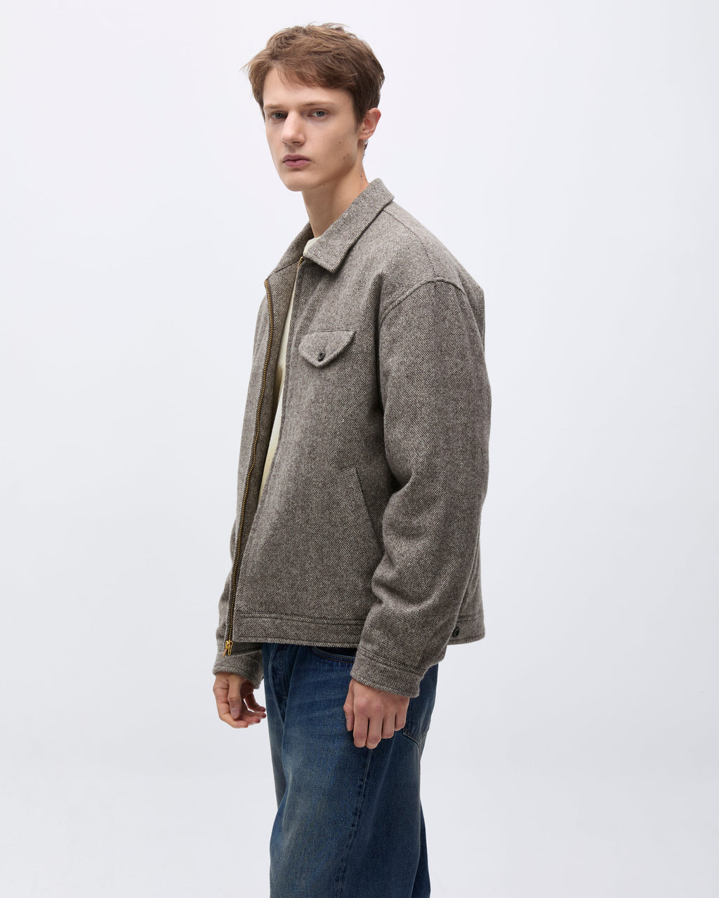 Khakis - Wool Swing Jacket (Brown) product image 6 | TRAB K-Fashion Australia