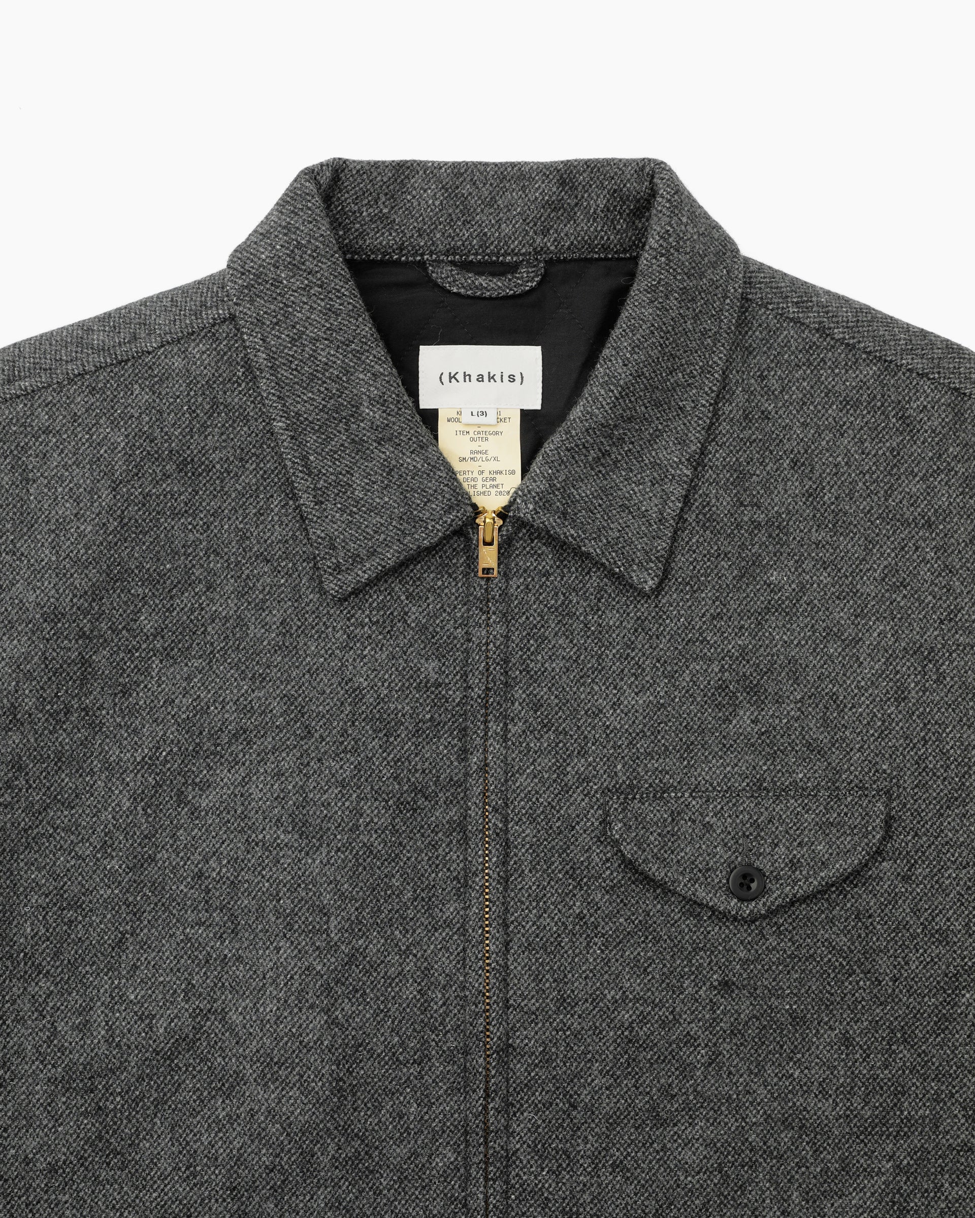 Khakis - Wool Swing Jacket (Charcoal) product image 2 | TRAB K-Fashion Australia