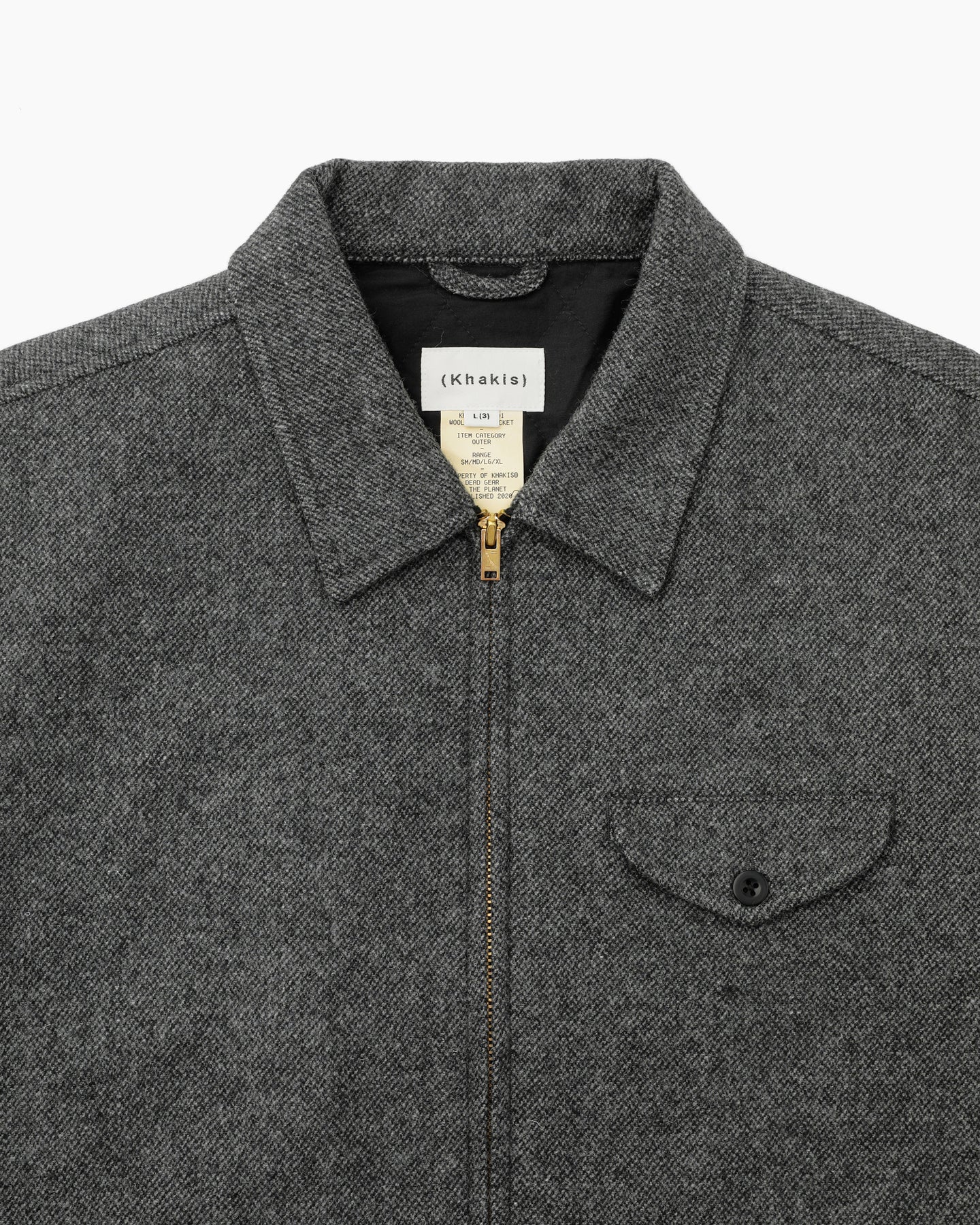 Khakis - Wool Swing Jacket (Charcoal) product image 2 | TRAB K-Fashion Australia
