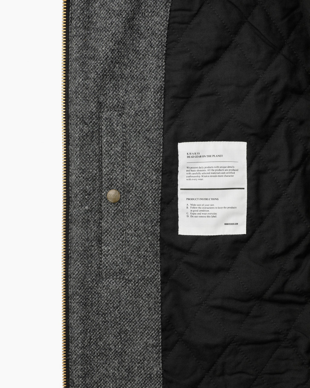 Khakis - Wool Swing Jacket (Charcoal) product image 3 | TRAB K-Fashion Australia
