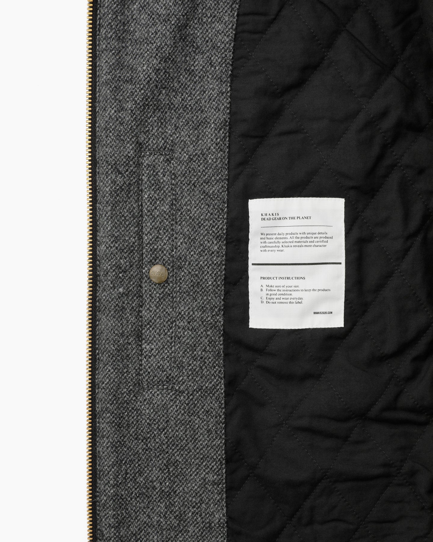 Khakis - Wool Swing Jacket (Charcoal) product image 3 | TRAB K-Fashion Australia