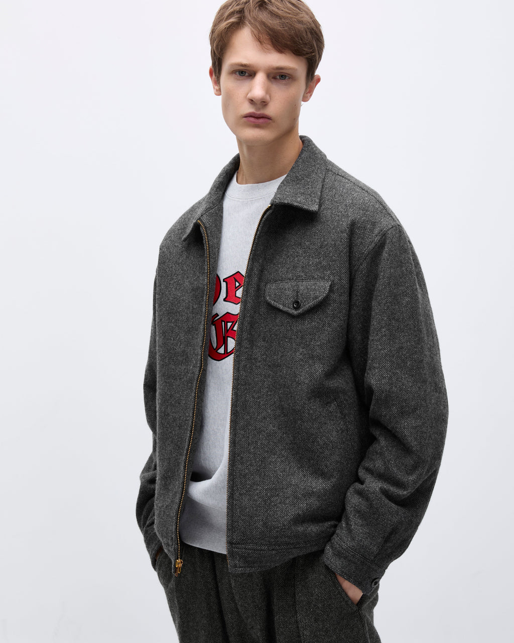 Khakis - Wool Swing Jacket (Charcoal) product image 7 | TRAB K-Fashion Australia