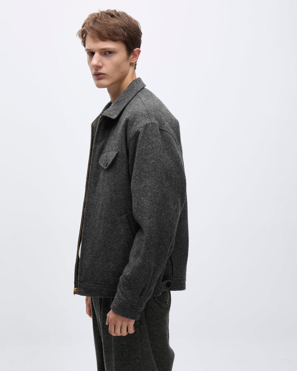 Khakis - Wool Swing Jacket (Charcoal) product image 6 | TRAB K-Fashion Australia