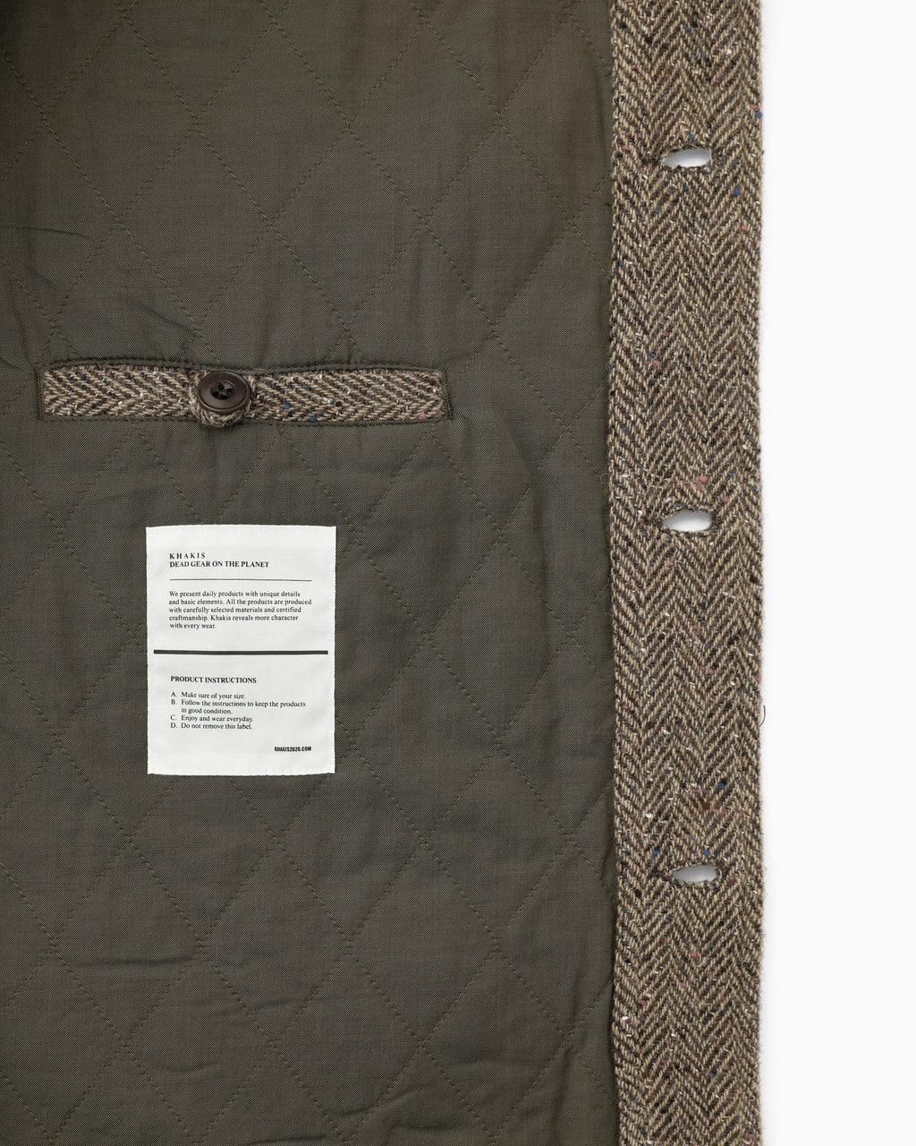 Khakis - Wool Timber Jacket (Brown) product image 3 | TRAB K-Fashion Australia