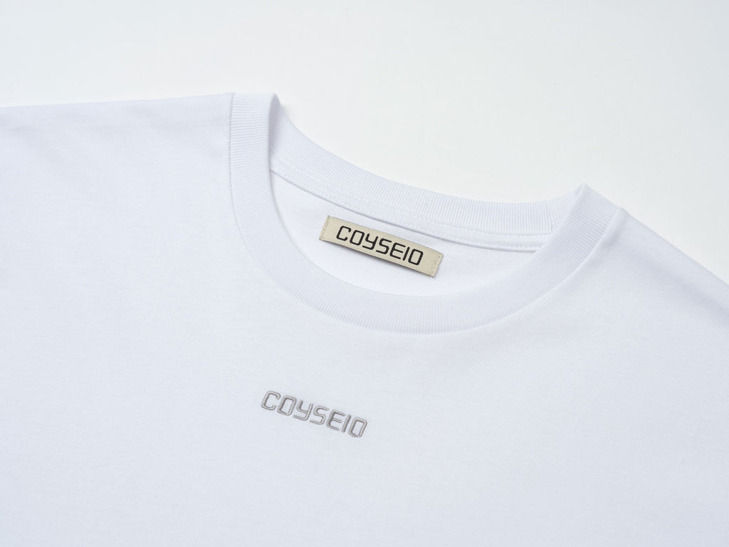 Coyseio - Mini Logo Regular T-Shirt (White) product image 7 | TRAB K-Fashion Australia