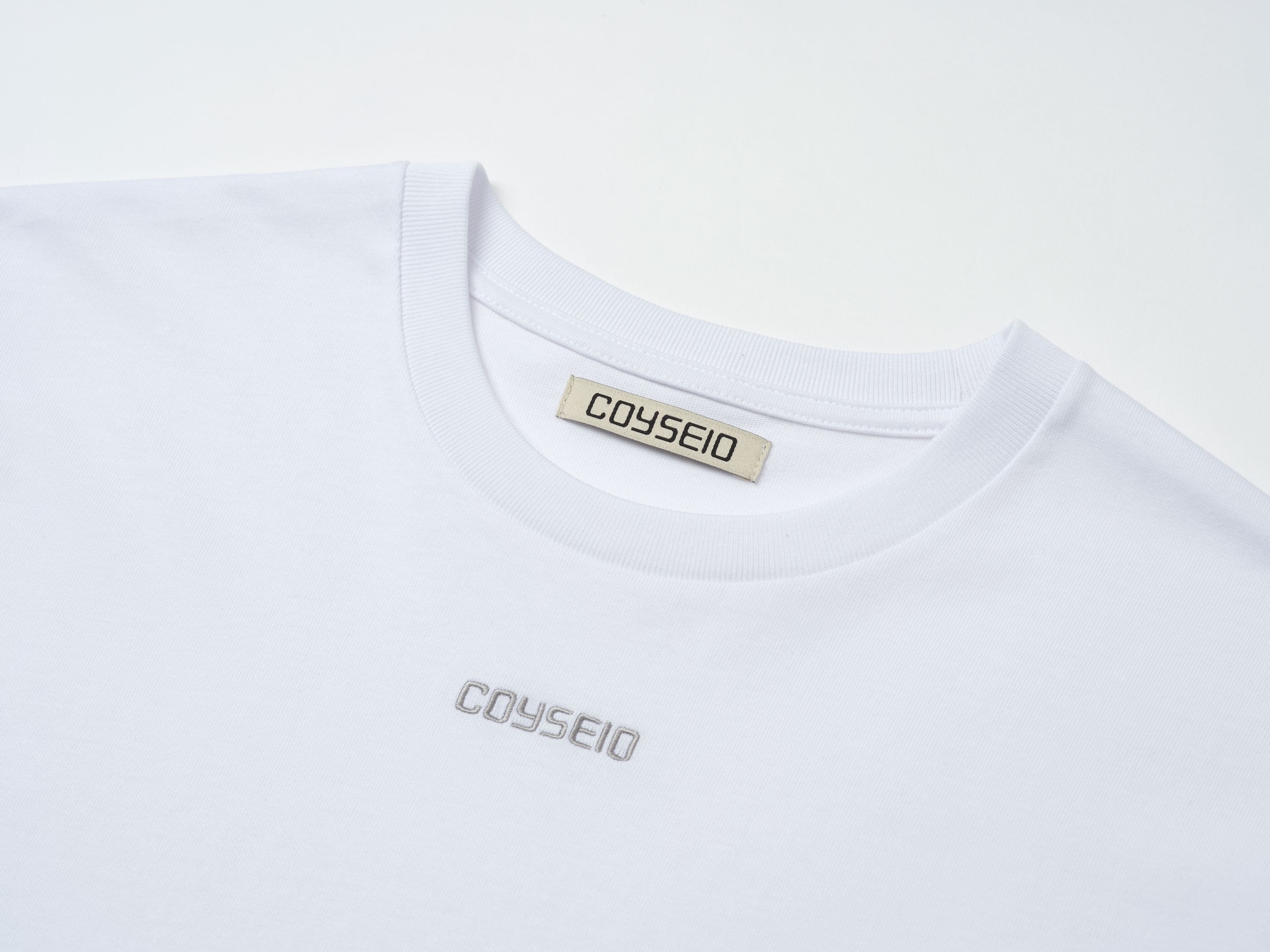 Coyseio - Mini Logo Regular T-Shirt (White) product image 7 | TRAB K-Fashion Australia
