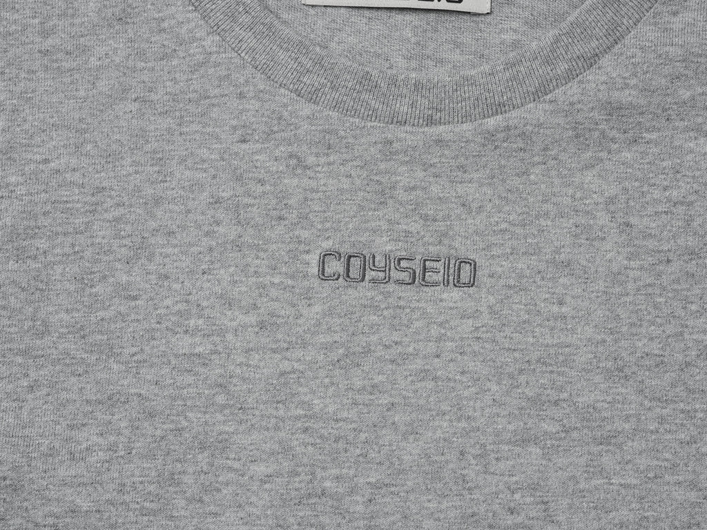 Coyseio - Mini Logo Regular T-Shirt (Melange Grey) product image 7 | TRAB K-Fashion Australia