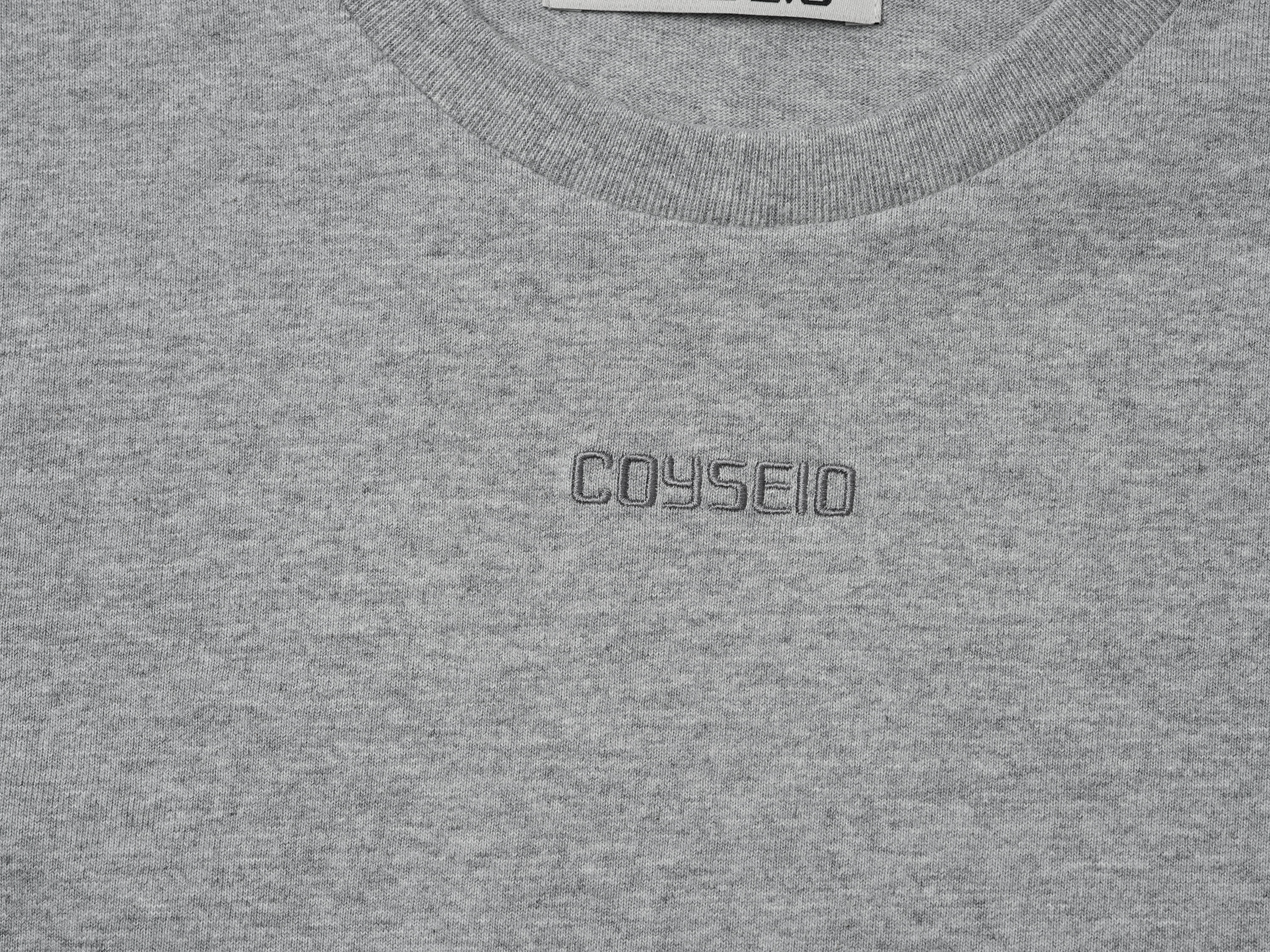 Coyseio - Mini Logo Regular T-Shirt (Melange Grey) product image 7 | TRAB K-Fashion Australia