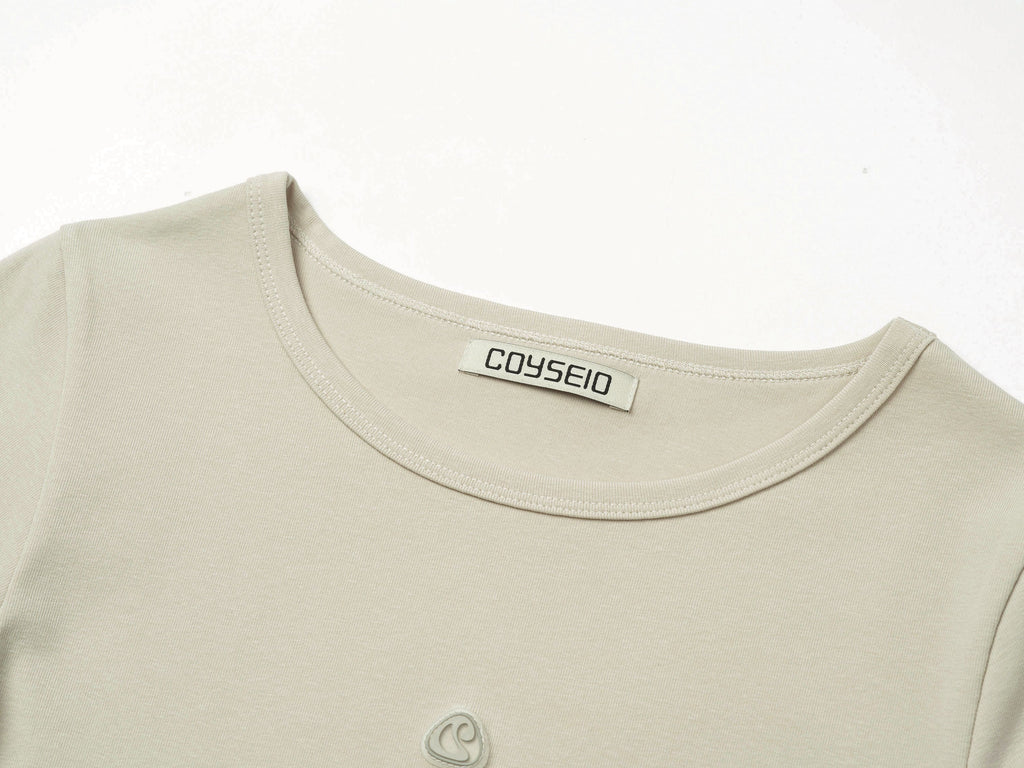 Coyseio - Symbol Logo Capri Sleeves (Sand) product image 7 | TRAB K-Fashion Australia
