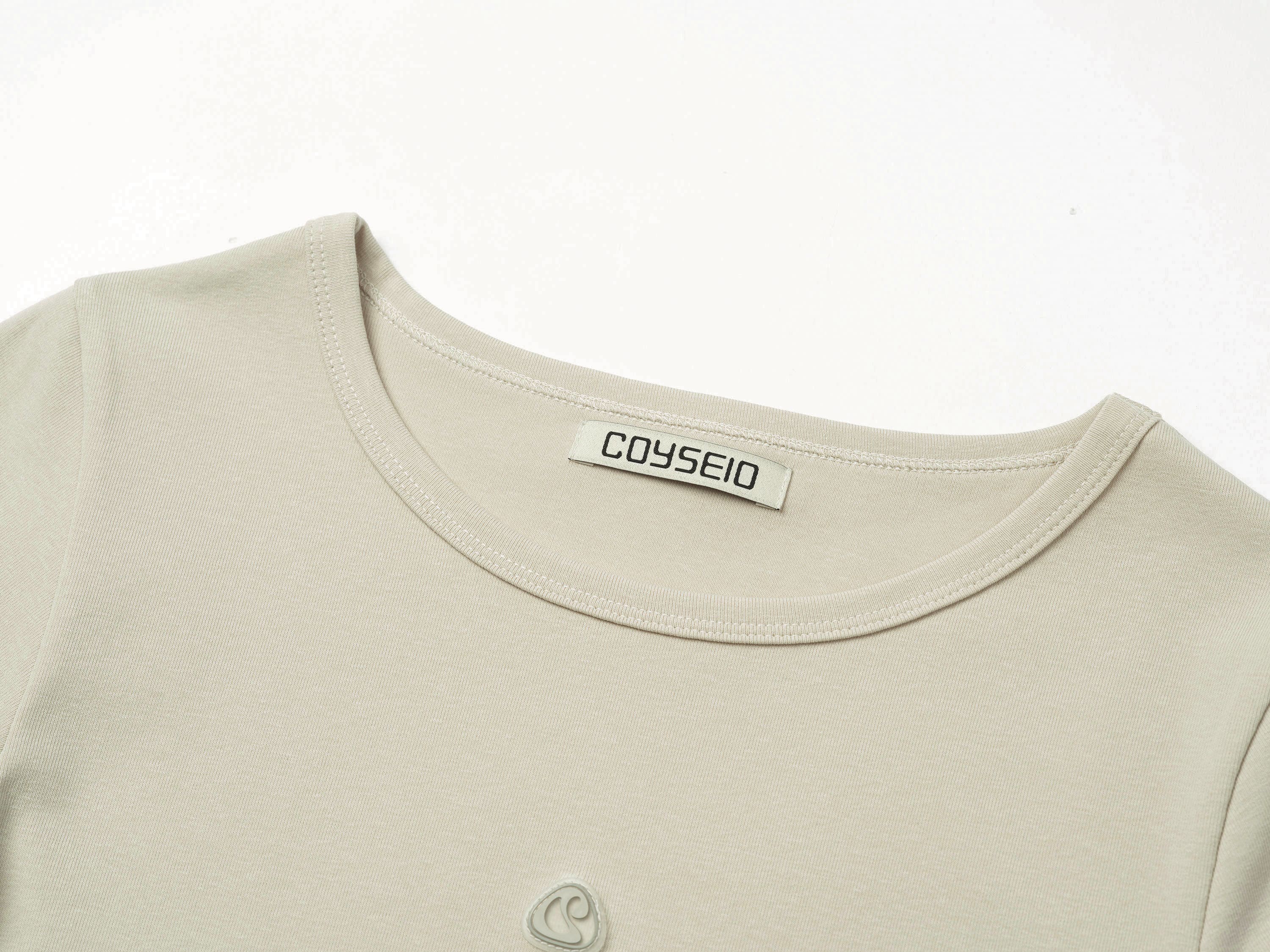 Coyseio - Symbol Logo Capri Sleeves (Sand) product image 7 | TRAB K-Fashion Australia