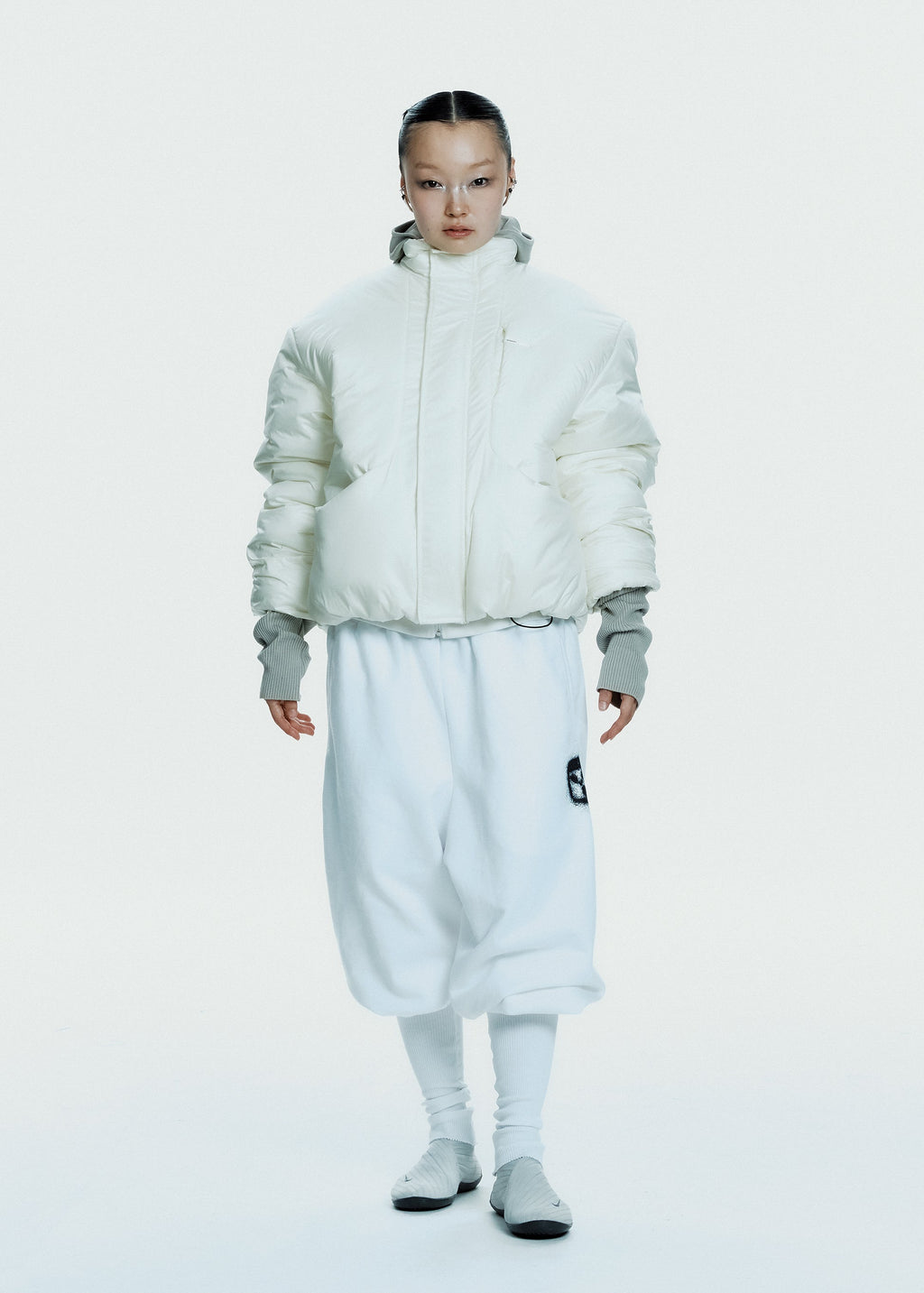 Hyein Seo - Padded Jacket w/ Balaclava (Pale Yellow) product image 1 | TRAB K-Fashion Australia